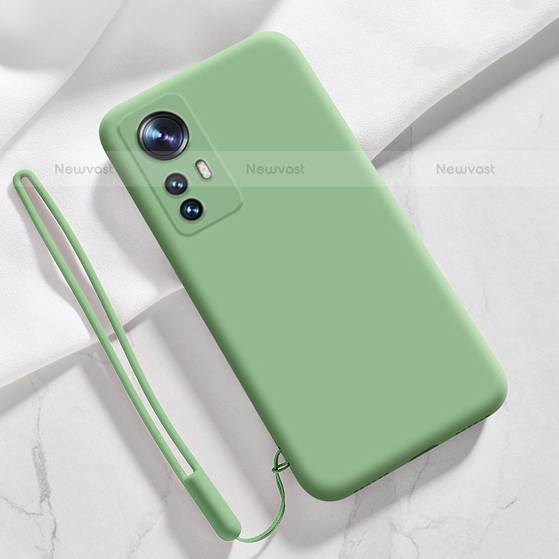 Ultra-thin Silicone Gel Soft Case 360 Degrees Cover S07 for Xiaomi Mi 12 Pro 5G Matcha Green