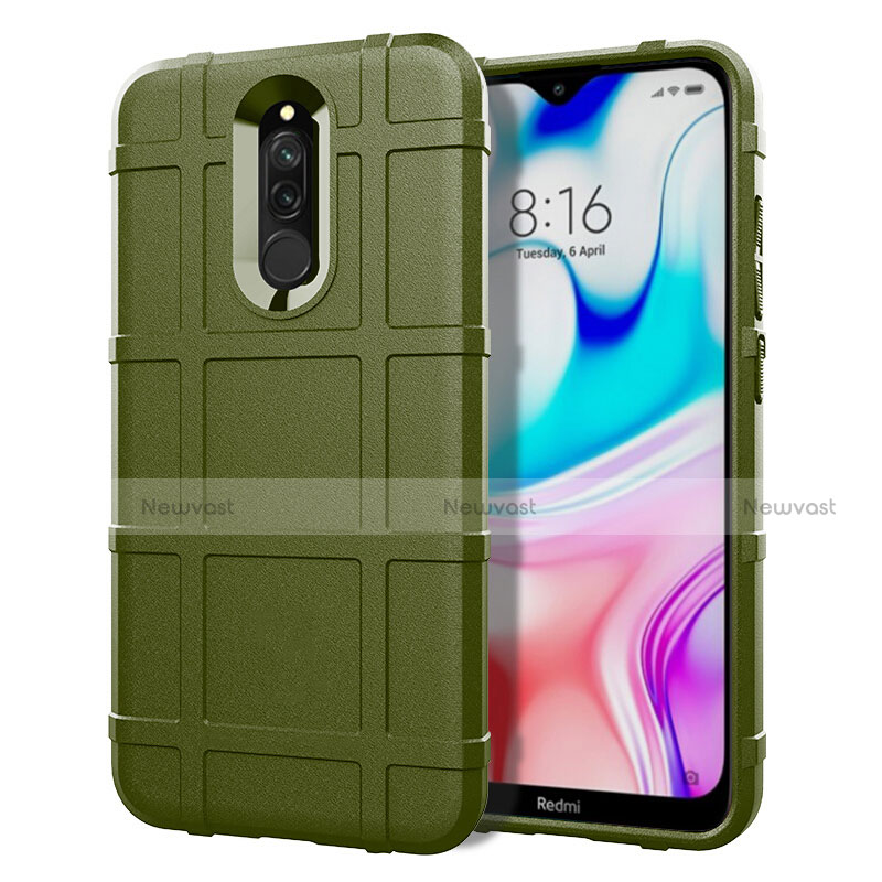 Ultra-thin Silicone Gel Soft Case 360 Degrees Cover S07 for Xiaomi Redmi 8 Green