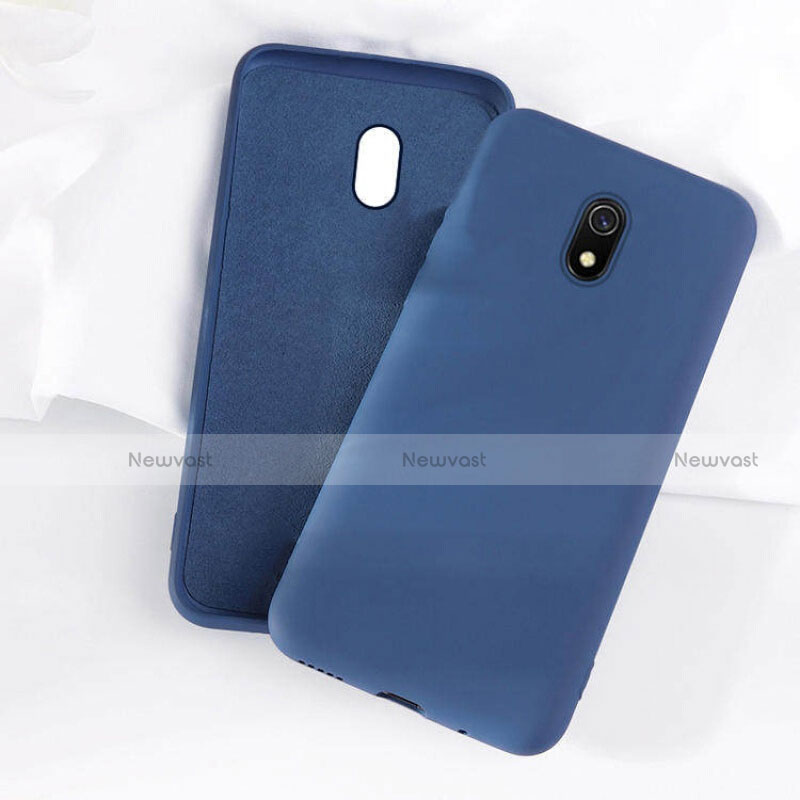Ultra-thin Silicone Gel Soft Case 360 Degrees Cover S07 for Xiaomi Redmi 8A Blue