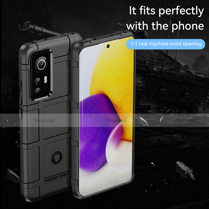 Ultra-thin Silicone Gel Soft Case 360 Degrees Cover S08 for Xiaomi Mi 12 5G