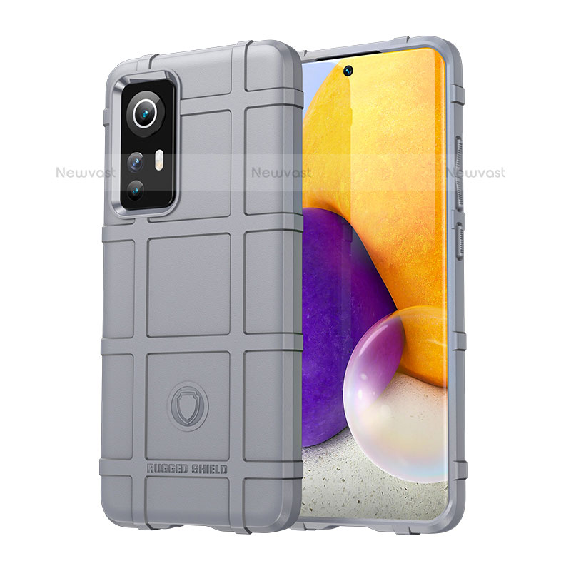 Ultra-thin Silicone Gel Soft Case 360 Degrees Cover S08 for Xiaomi Mi 12S Pro 5G Gray