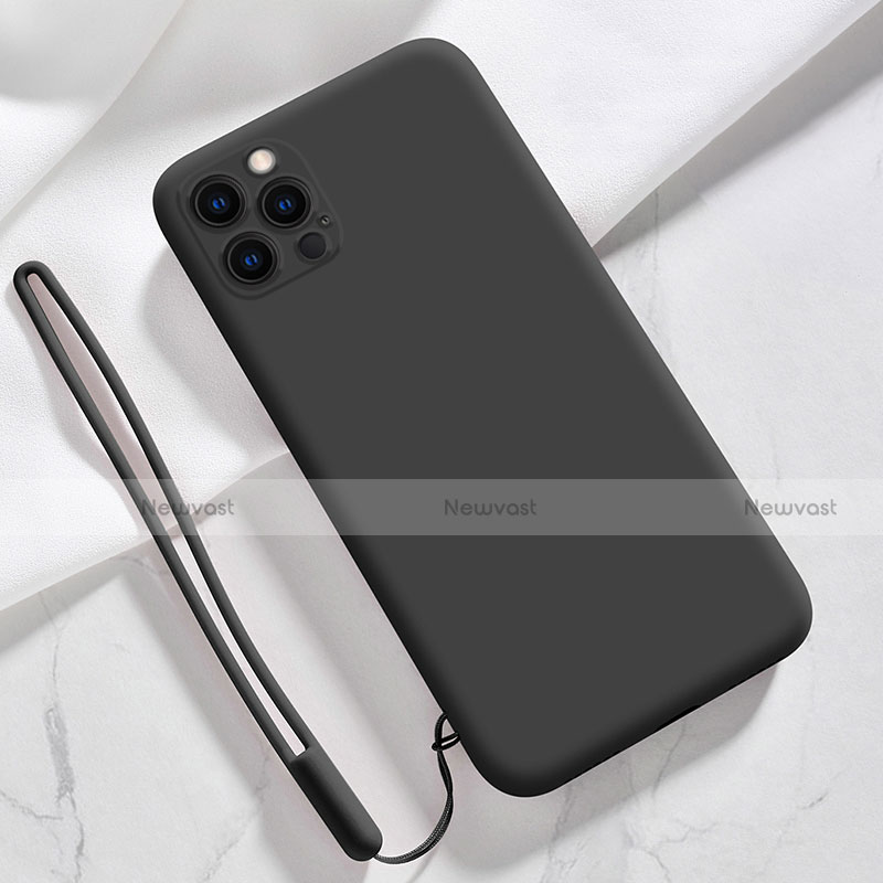 Ultra-thin Silicone Gel Soft Case 360 Degrees Cover S09 for Apple iPhone 13 Pro Black