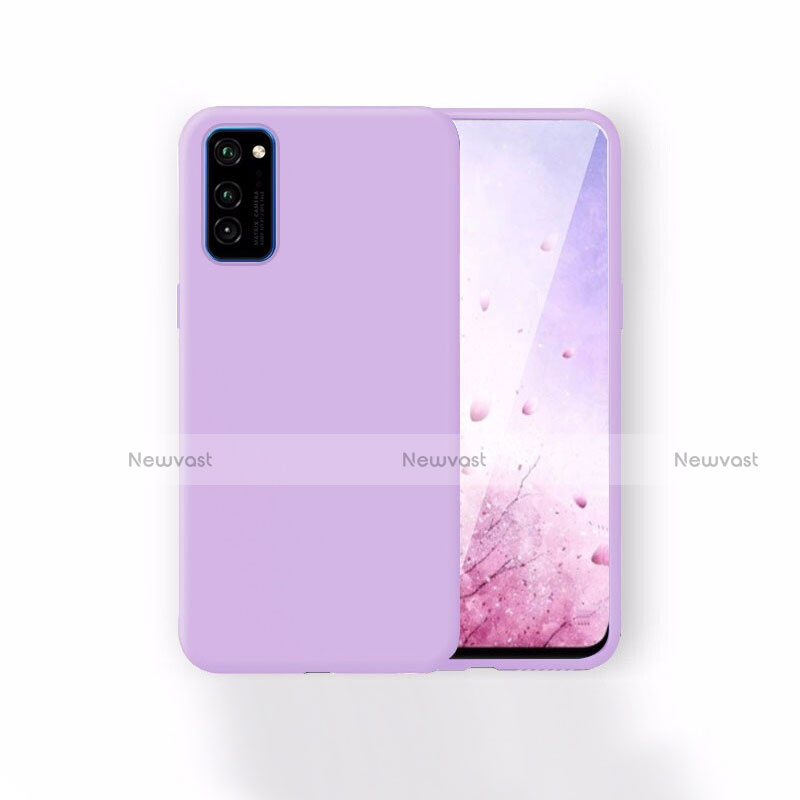 Ultra-thin Silicone Gel Soft Case 360 Degrees Cover T01 for Huawei Honor View 30 5G Purple