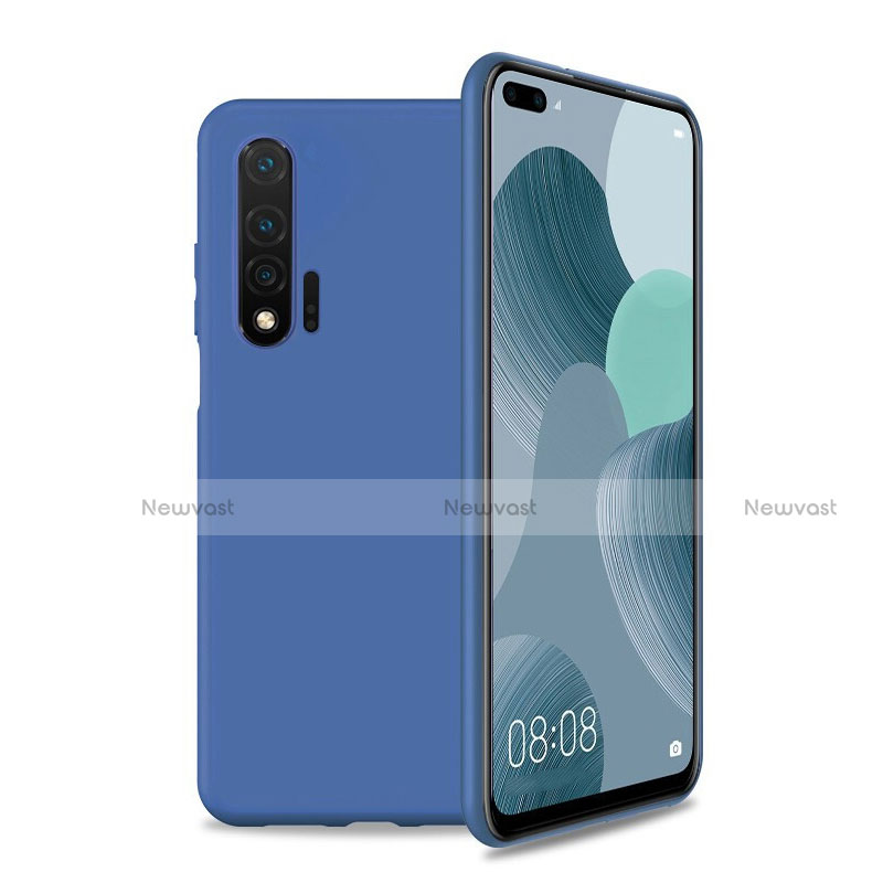 Ultra-thin Silicone Gel Soft Case 360 Degrees Cover T01 for Huawei Nova 6 5G Blue