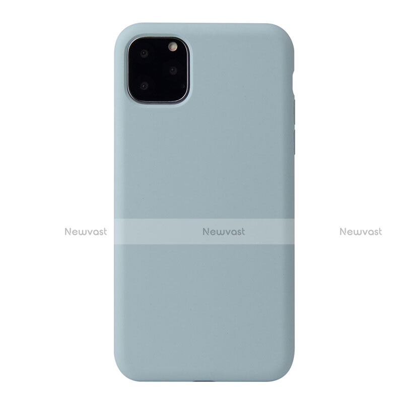 Ultra-thin Silicone Gel Soft Case 360 Degrees Cover Y01 for Apple iPhone 11 Pro Cyan