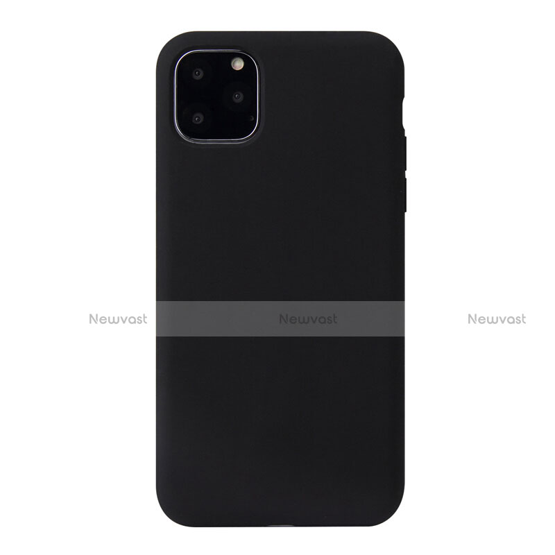 Ultra-thin Silicone Gel Soft Case 360 Degrees Cover Y01 for Apple iPhone 11 Pro Max Black