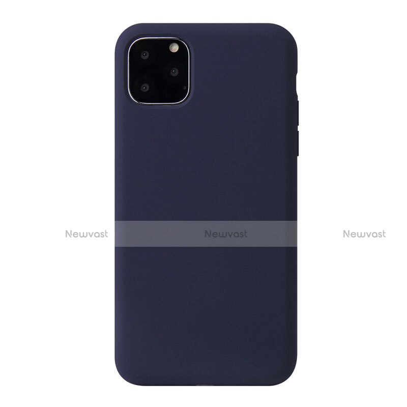 Ultra-thin Silicone Gel Soft Case 360 Degrees Cover Y01 for Apple iPhone 11 Pro Max Blue