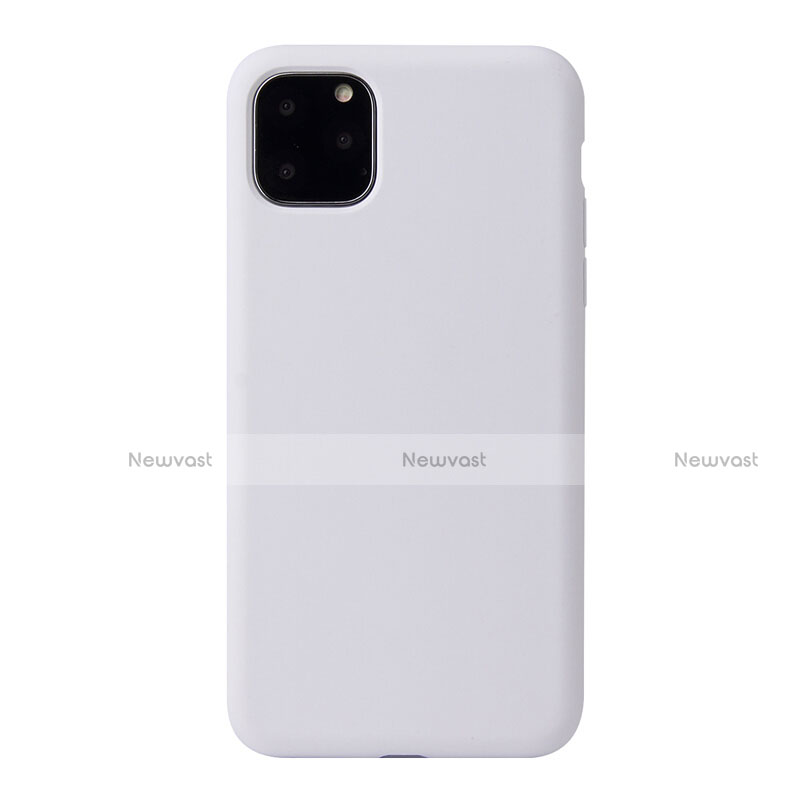 Ultra-thin Silicone Gel Soft Case 360 Degrees Cover Y01 for Apple iPhone 11 Pro Max White