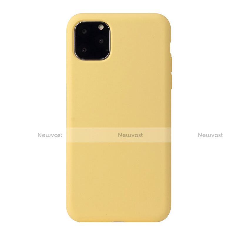 Ultra-thin Silicone Gel Soft Case 360 Degrees Cover Y01 for Apple iPhone 11 Pro Yellow