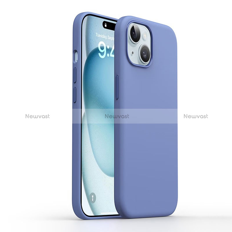 Ultra-thin Silicone Gel Soft Case 360 Degrees Cover YK1 for Apple iPhone 13 Blue