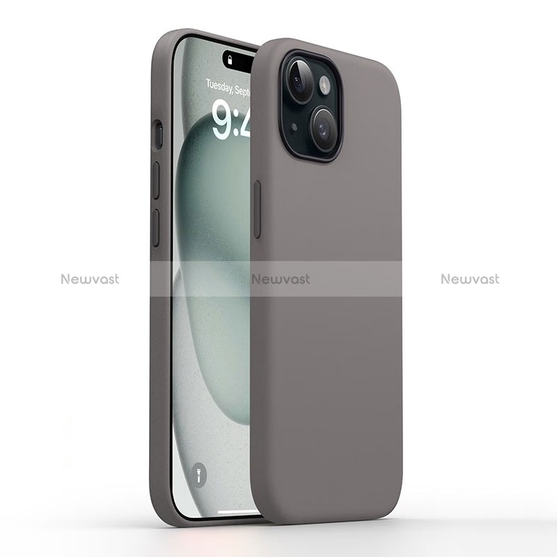 Ultra-thin Silicone Gel Soft Case 360 Degrees Cover YK1 for Apple iPhone 13 Dark Gray