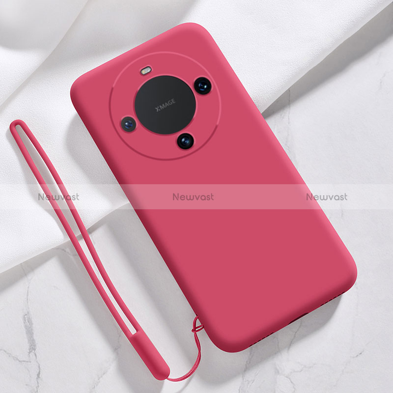 Ultra-thin Silicone Gel Soft Case 360 Degrees Cover YK1 for Huawei Mate 60 Pro+ Plus Red