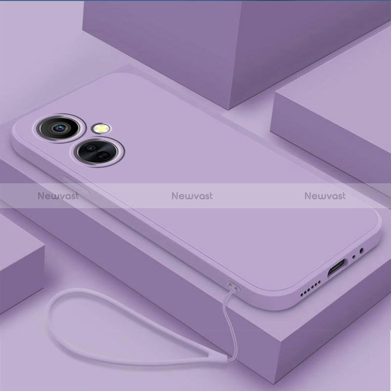 Ultra-thin Silicone Gel Soft Case 360 Degrees Cover YK1 for OnePlus Nord CE 3 5G Clove Purple