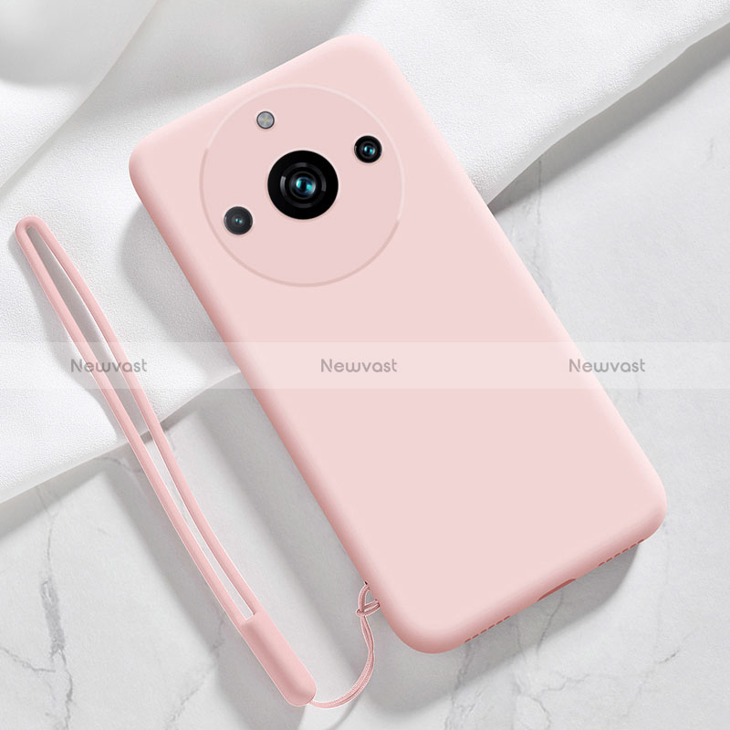 Ultra-thin Silicone Gel Soft Case 360 Degrees Cover YK1 for Realme 11 Pro+ Plus 5G Pink