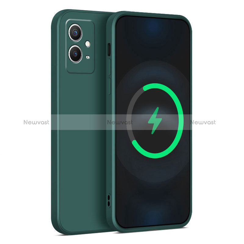 Ultra-thin Silicone Gel Soft Case 360 Degrees Cover YK1 for Vivo iQOO Z6 5G Midnight Green