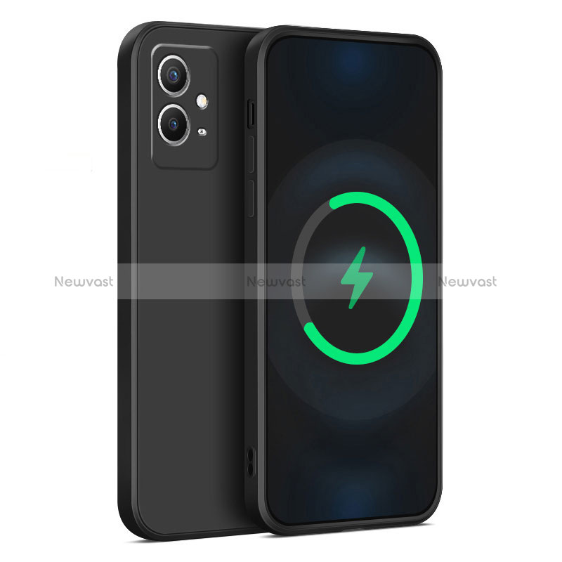Ultra-thin Silicone Gel Soft Case 360 Degrees Cover YK1 for Vivo T1 5G India Black
