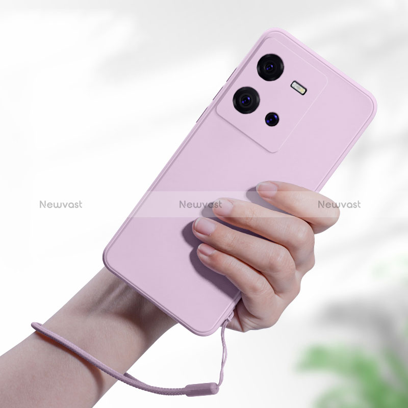 Ultra-thin Silicone Gel Soft Case 360 Degrees Cover YK1 for Vivo X80 Lite 5G