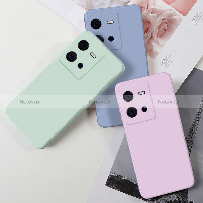 Ultra-thin Silicone Gel Soft Case 360 Degrees Cover YK1 for Vivo X80 Lite 5G