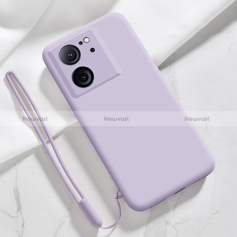 Ultra-thin Silicone Gel Soft Case 360 Degrees Cover YK1 for Xiaomi Mi 13T 5G Clove Purple