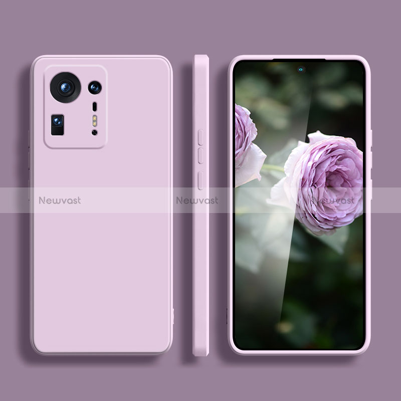 Ultra-thin Silicone Gel Soft Case 360 Degrees Cover YK1 for Xiaomi Mi Mix 4 5G Clove Purple