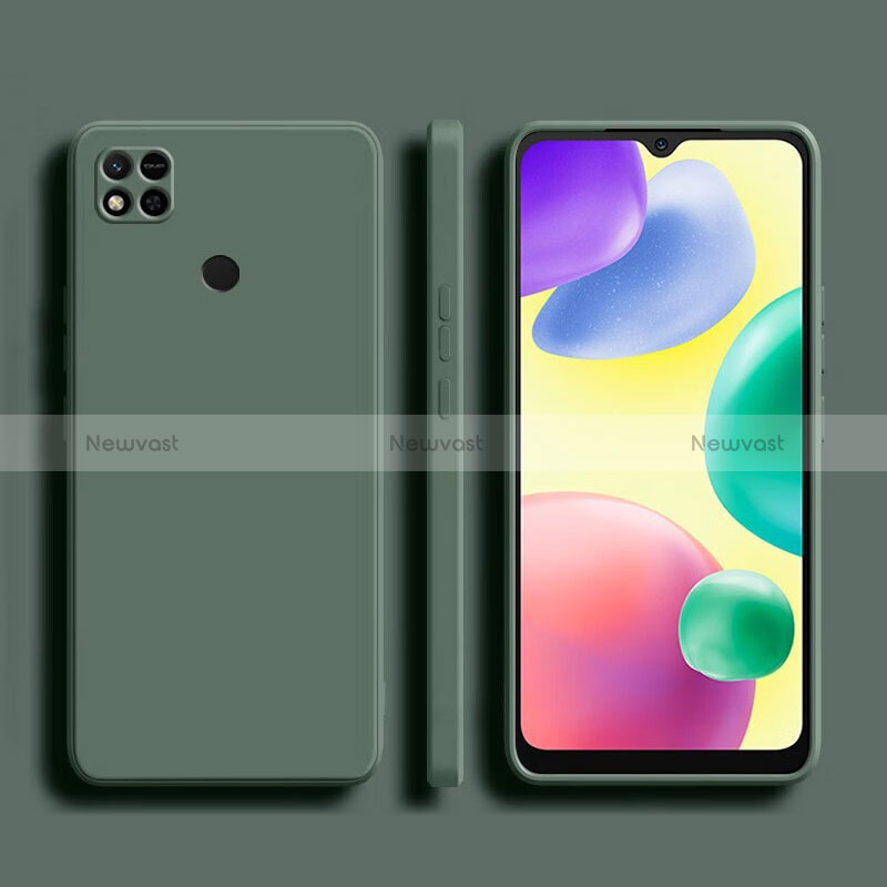 Ultra-thin Silicone Gel Soft Case 360 Degrees Cover YK1 for Xiaomi Redmi 9 India Green