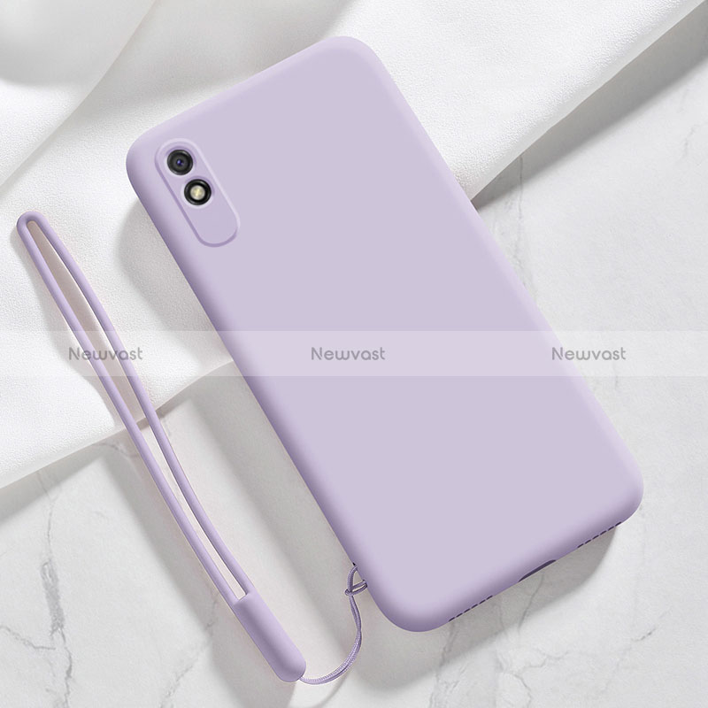Ultra-thin Silicone Gel Soft Case 360 Degrees Cover YK1 for Xiaomi Redmi 9AT Clove Purple