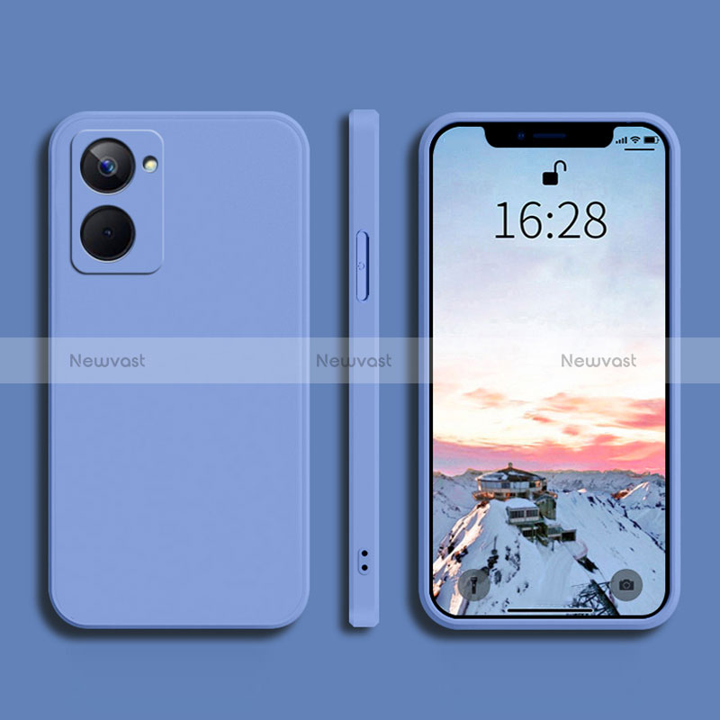 Ultra-thin Silicone Gel Soft Case 360 Degrees Cover YK2 for Realme 10 4G Lavender Gray