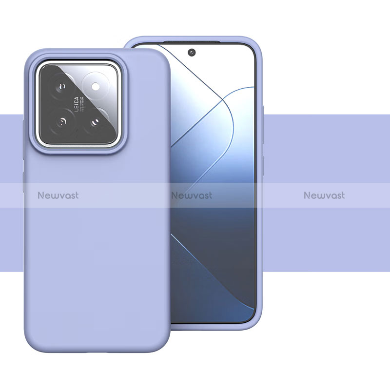 Ultra-thin Silicone Gel Soft Case 360 Degrees Cover YK2 for Xiaomi Mi 14 Pro 5G Clove Purple