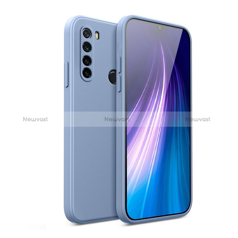 Ultra-thin Silicone Gel Soft Case 360 Degrees Cover YK2 for Xiaomi Redmi Note 8 (2021) Lavender Gray