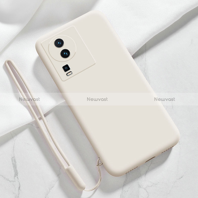Ultra-thin Silicone Gel Soft Case 360 Degrees Cover YK3 for Vivo iQOO Neo7 5G White