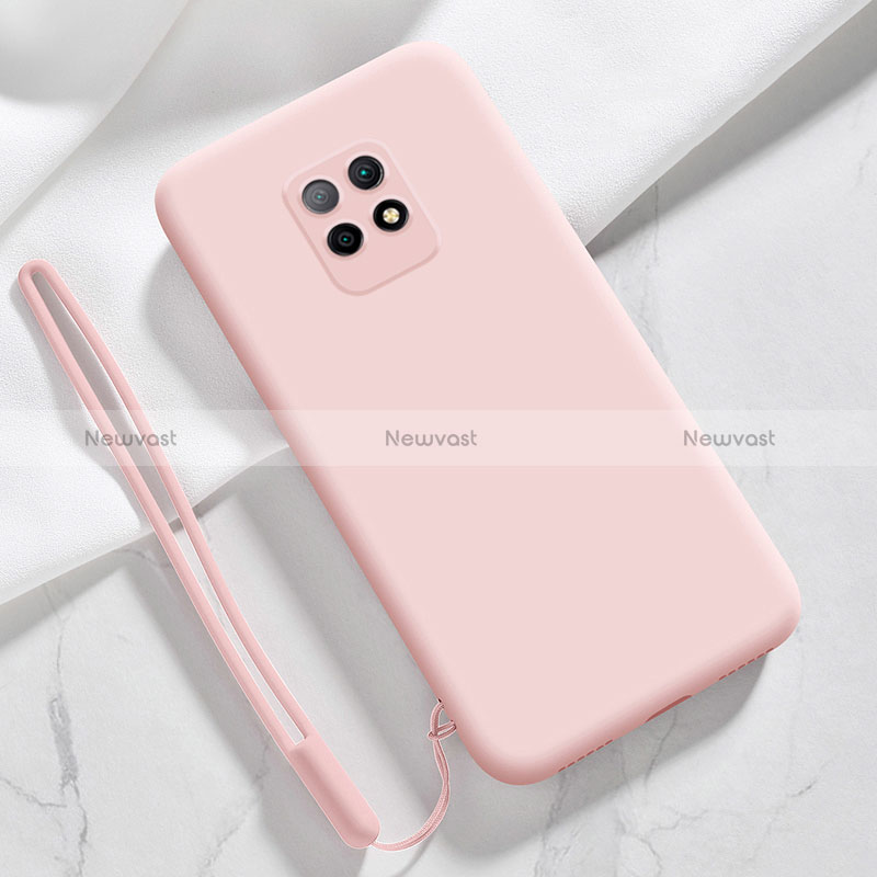 Ultra-thin Silicone Gel Soft Case 360 Degrees Cover YK3 for Xiaomi Redmi 10X 5G Pink