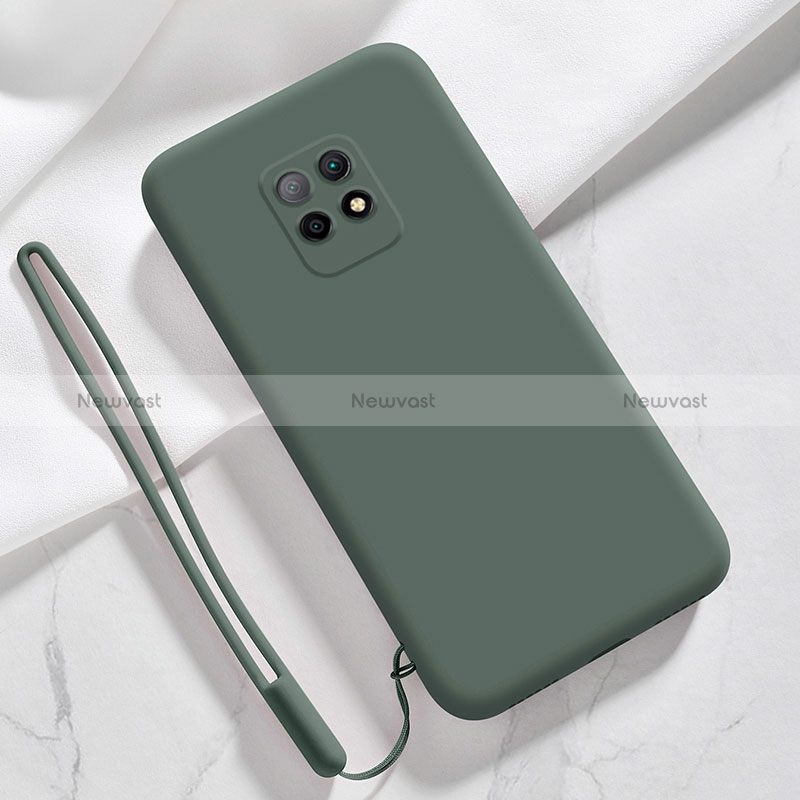 Ultra-thin Silicone Gel Soft Case 360 Degrees Cover YK3 for Xiaomi Redmi 10X Pro 5G Midnight Green