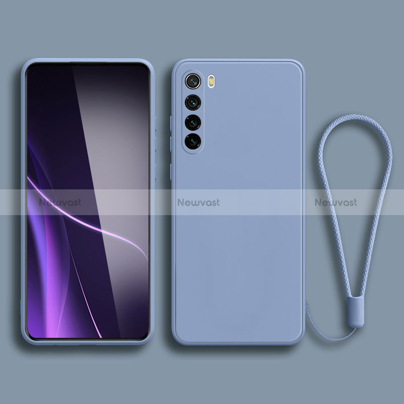 Ultra-thin Silicone Gel Soft Case 360 Degrees Cover YK3 for Xiaomi Redmi Note 8 (2021) Lavender Gray