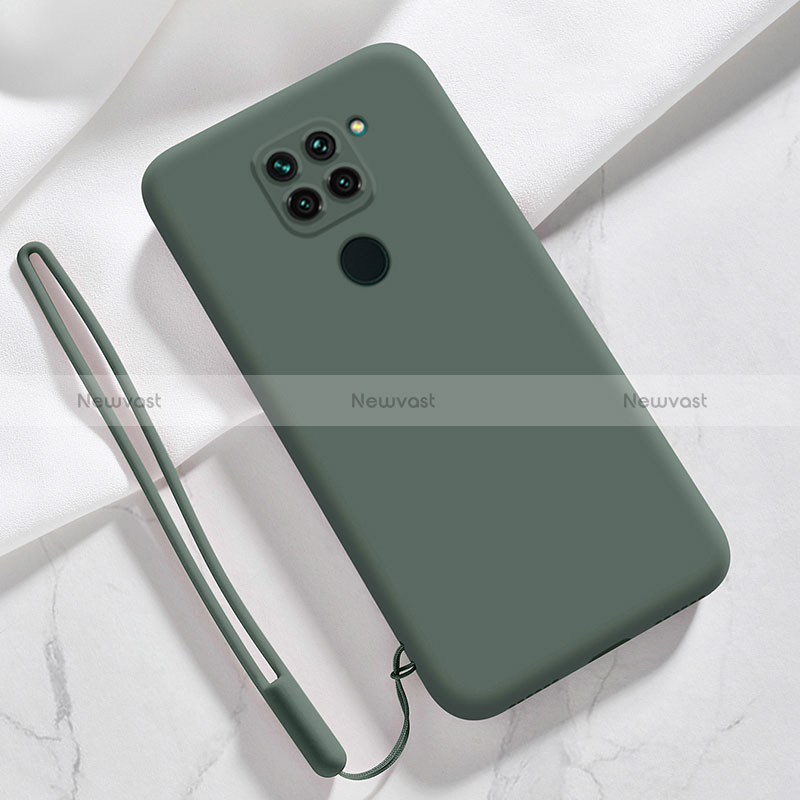 Ultra-thin Silicone Gel Soft Case 360 Degrees Cover YK3 for Xiaomi Redmi Note 9 Midnight Green