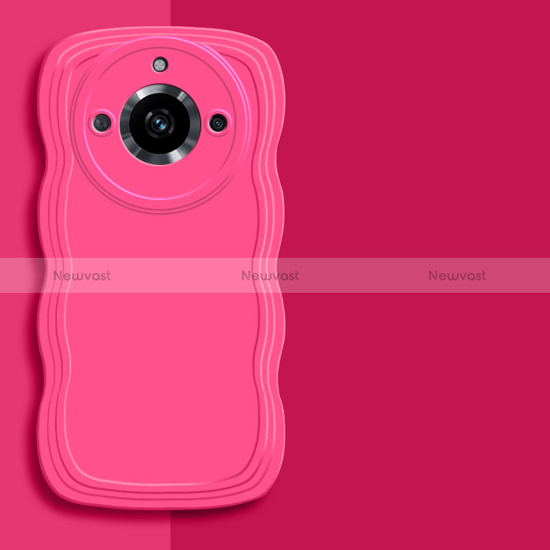 Ultra-thin Silicone Gel Soft Case 360 Degrees Cover YK4 for Realme 11 Pro+ Plus 5G Hot Pink