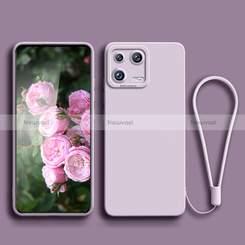Ultra-thin Silicone Gel Soft Case 360 Degrees Cover YK4 for Xiaomi Mi 13 5G Clove Purple