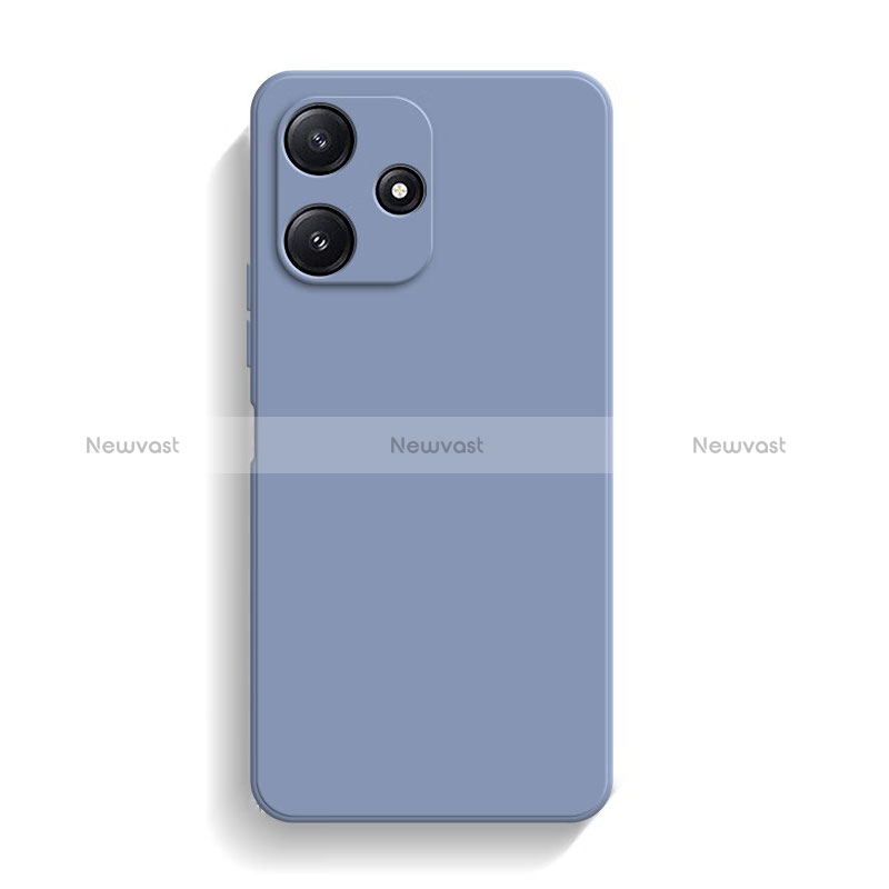 Ultra-thin Silicone Gel Soft Case 360 Degrees Cover YK4 for Xiaomi Poco M6 Pro 5G Lavender Gray