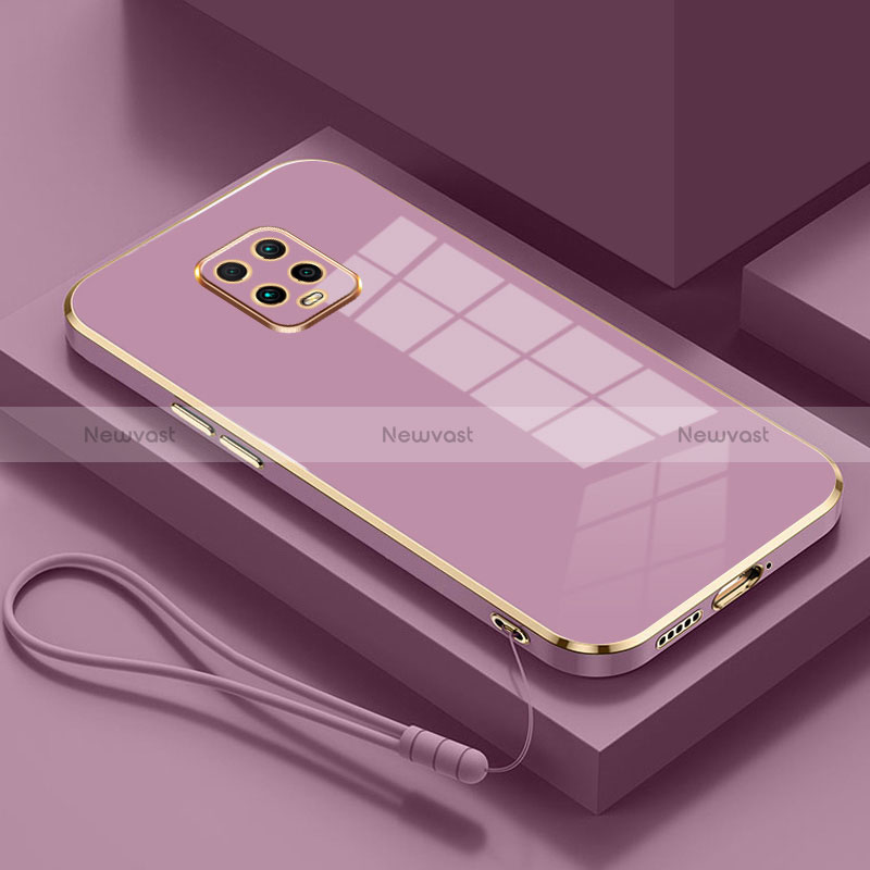 Ultra-thin Silicone Gel Soft Case 360 Degrees Cover YK4 for Xiaomi Redmi 10X 5G Clove Purple