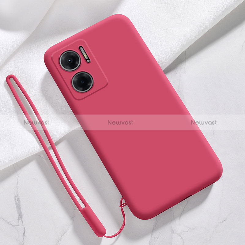 Ultra-thin Silicone Gel Soft Case 360 Degrees Cover YK4 for Xiaomi Redmi Note 11E 5G Red