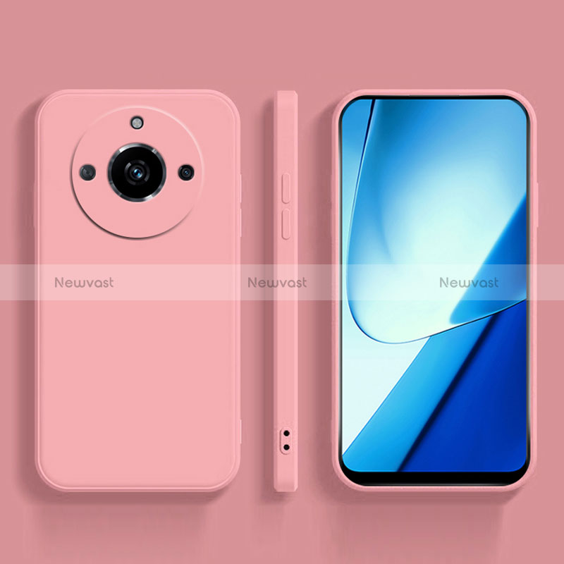 Ultra-thin Silicone Gel Soft Case 360 Degrees Cover YK5 for Realme 11 Pro+ Plus 5G Pink