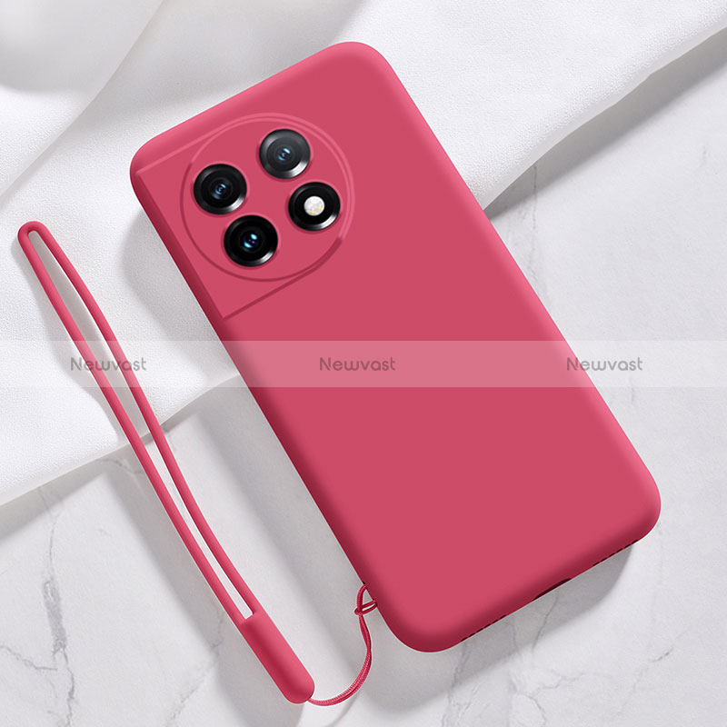 Ultra-thin Silicone Gel Soft Case 360 Degrees Cover YK8 for OnePlus 11R 5G Red
