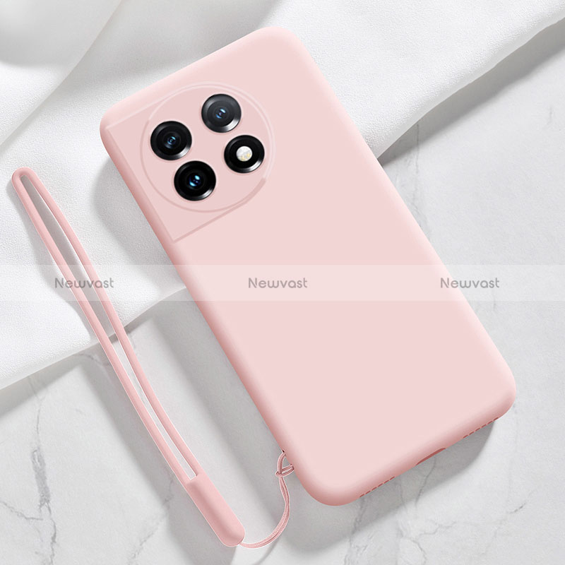 Ultra-thin Silicone Gel Soft Case 360 Degrees Cover YK8 for OnePlus Ace 2 5G Pink