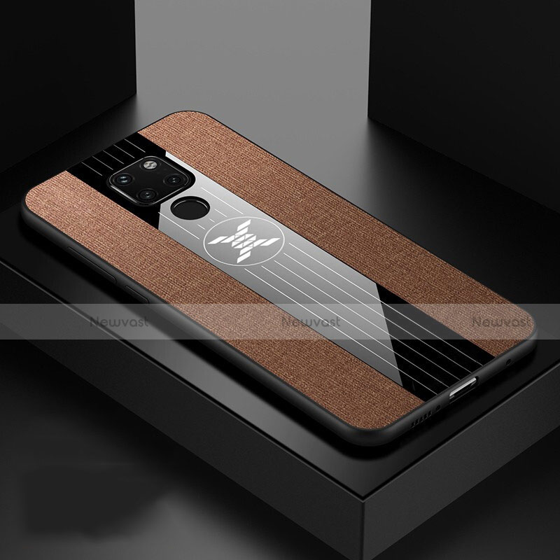 Ultra-thin Silicone Gel Soft Case 360 Degrees Cover Z01 for Huawei Mate 20 Brown