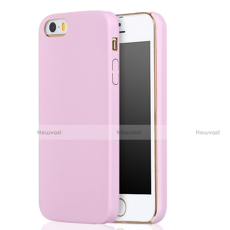 Ultra-thin Silicone Gel Soft Case 360 Degrees for Apple iPhone 5 Pink