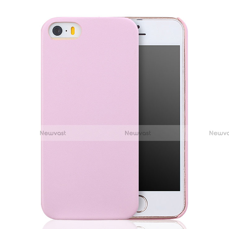 Ultra-thin Silicone Gel Soft Case 360 Degrees for Apple iPhone 5 Pink