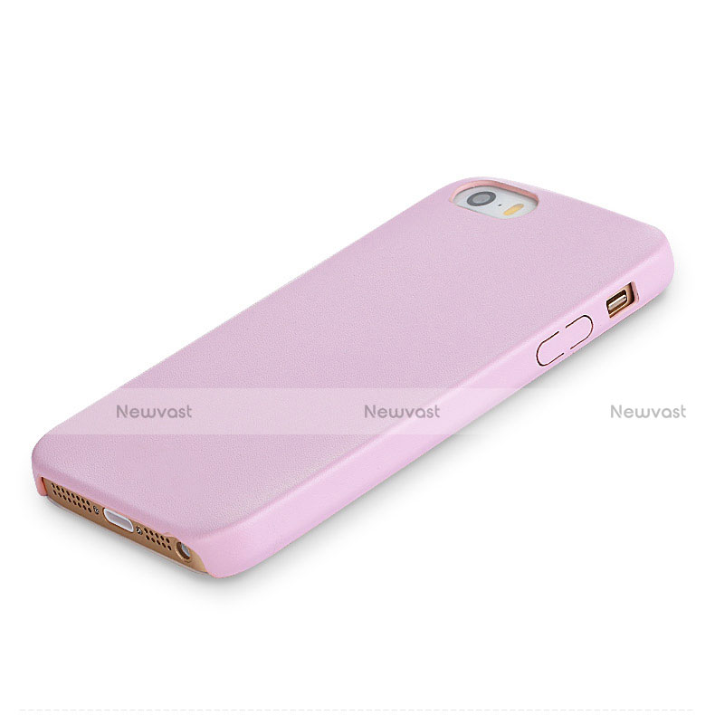 Ultra-thin Silicone Gel Soft Case 360 Degrees for Apple iPhone 5S Pink