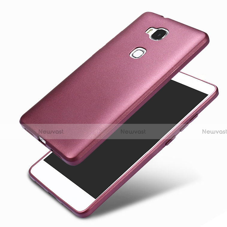Ultra-thin Silicone Gel Soft Case 360 Degrees for Huawei Honor Play 5X Purple