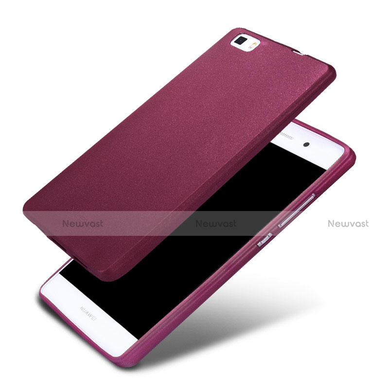 Ultra-thin Silicone Gel Soft Case 360 Degrees for Huawei P8 Lite Purple