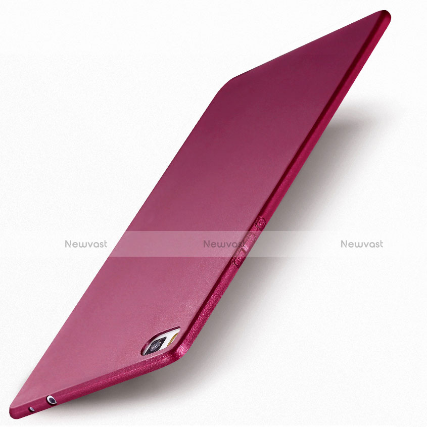 Ultra-thin Silicone Gel Soft Case 360 Degrees for Huawei P8 Purple