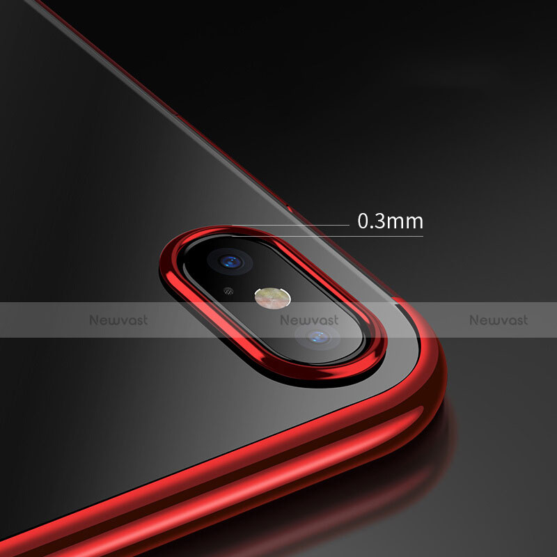 Ultra-thin Silicone Gel Soft Case 360 Degrees R02 for Apple iPhone X Red